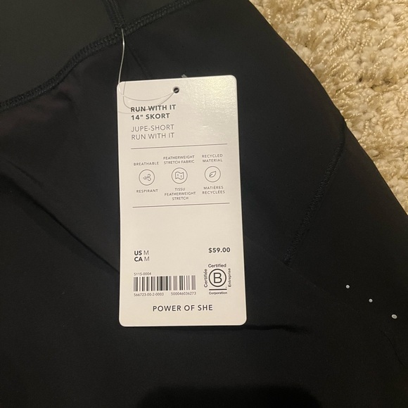 NWT Athleta Skort Run With It High Rise 14” - Picture 10 of 13